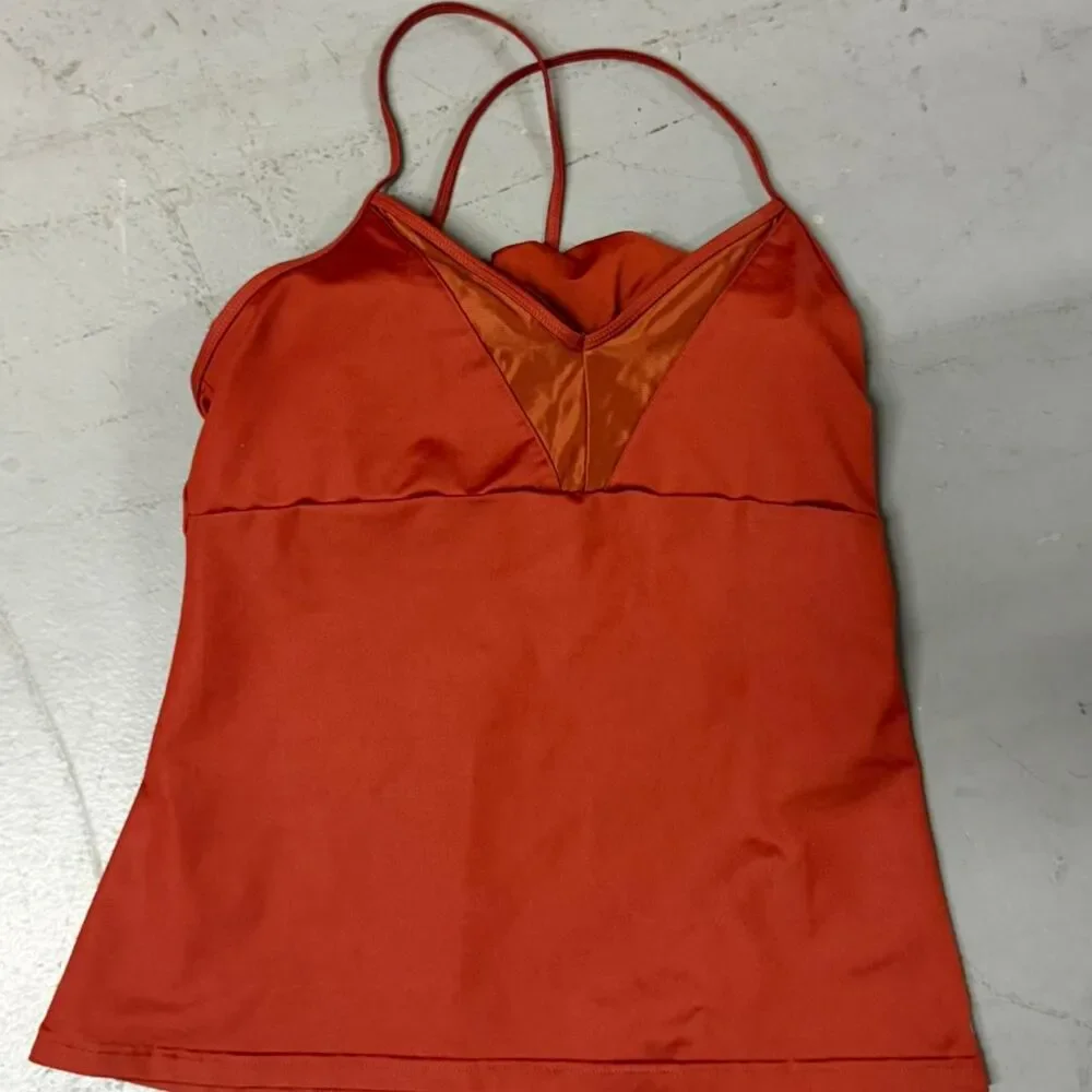 Alo Yoga orange tank top, Size Large - Picture 1 of 2